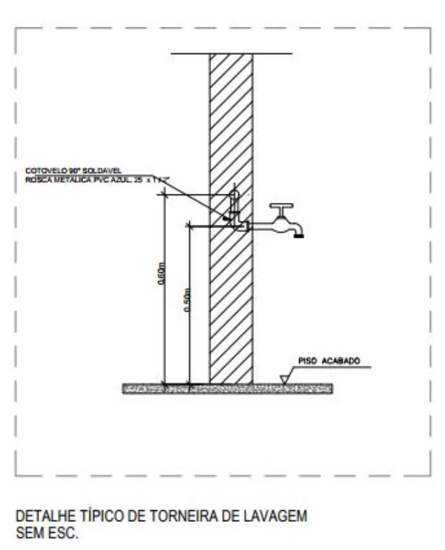 Projeto de hidráulica para banheiro em Minas Gerais
