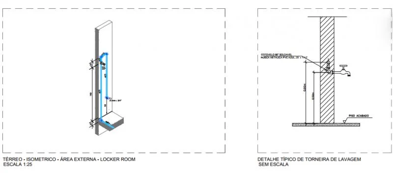 Projeto de instalação hidráulica de piscina